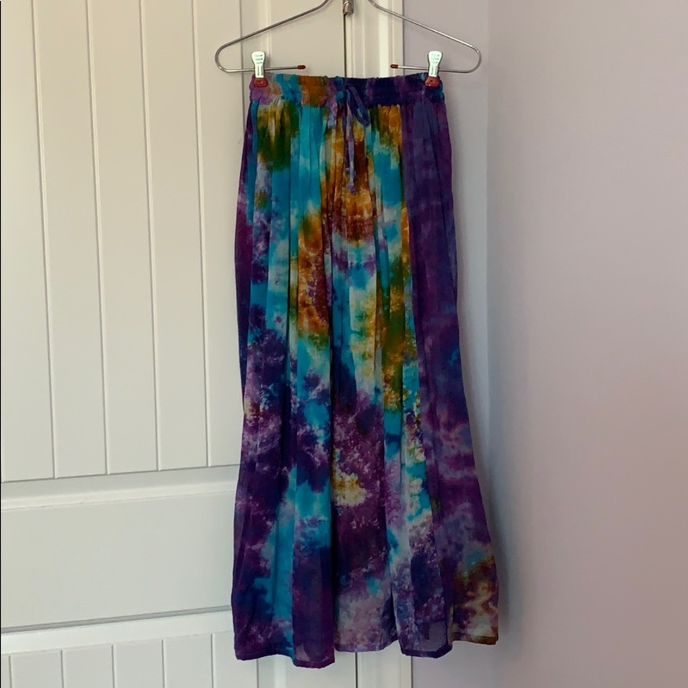 Tie-Dye Midi Skirt
